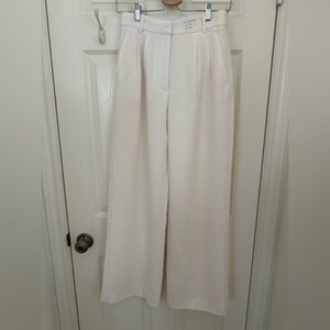 Abercrombie & Fitch Cream Wide Leg Pants